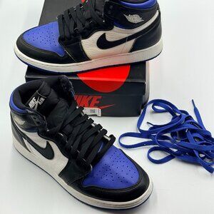 Nike Air Jordan 1 Retro High OG GS 575441-041 Size 6.5Y w/Box White Black Blue